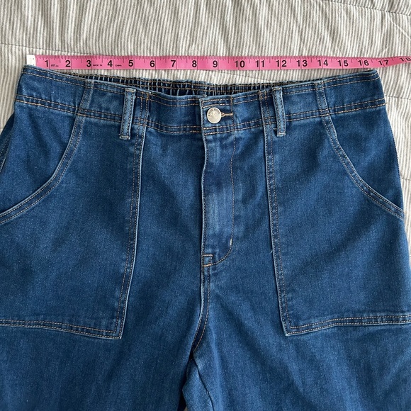 Knox rose denim jeans with elastic waistband size large - Picture 6 of 7